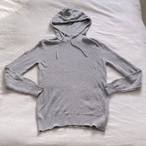 Frank & Oak Gray Marled Cotton and Nylon Hoodie Size XS
